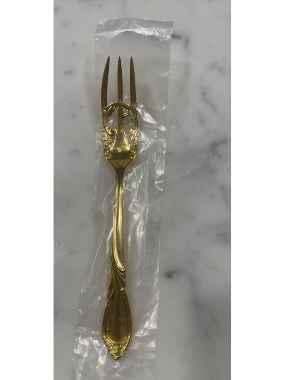 New Yamazaki Japan Cache Gold 24K Gold Plated Dinner Fork